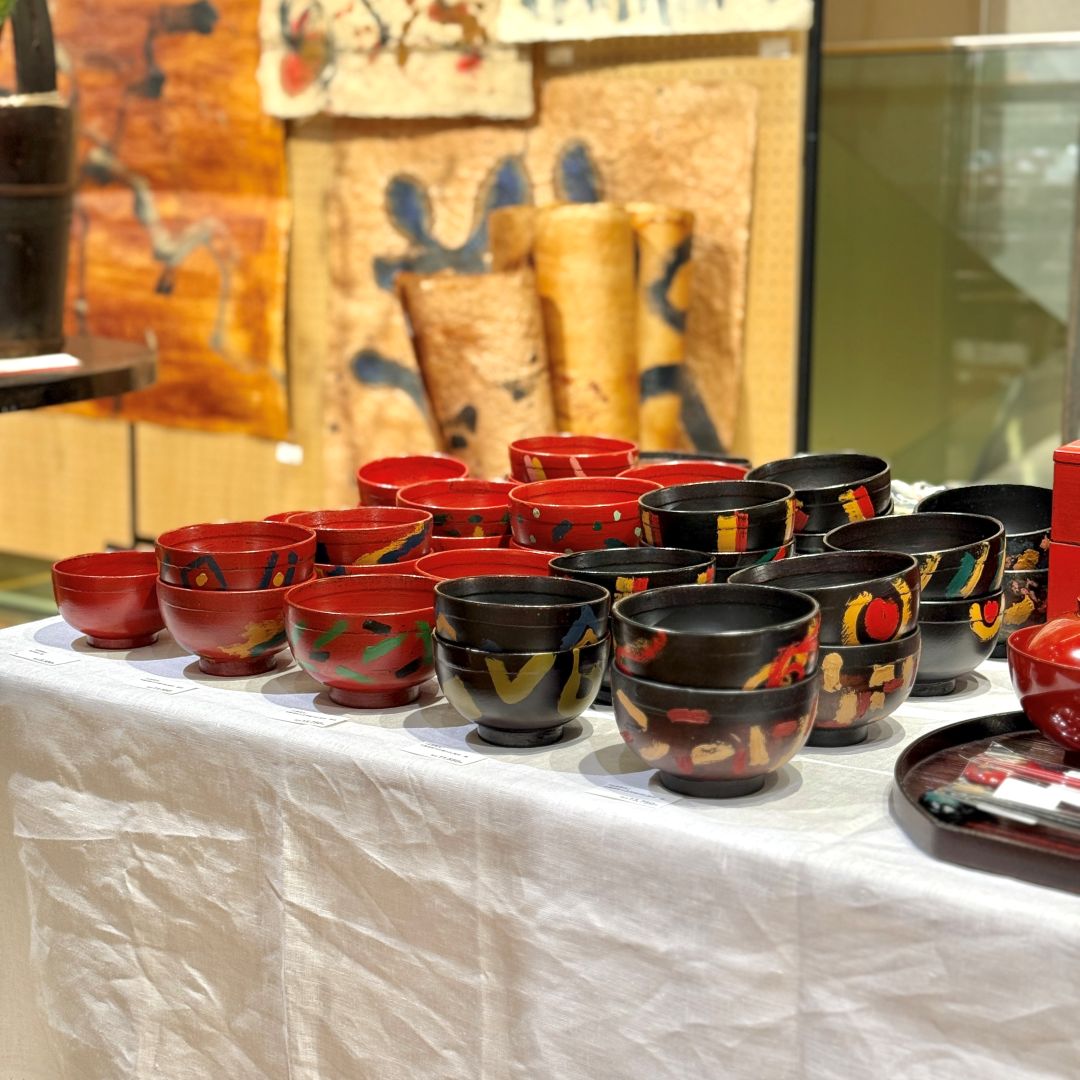 銀座】山岸 厚夫 漆器展 〜日常使いの漆器と漆絵〜 開催中 | 4F